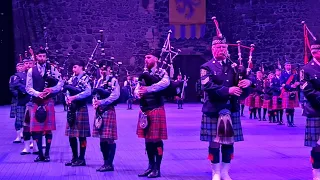 Belfast International Tattoo 2023.  Massed Pipes and Drums