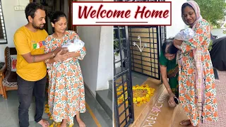 BRINGING NEWBORN BABY HOME FROM HOSPITAL | Wife Got Surprise !!