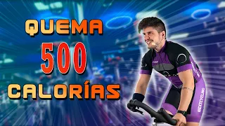 Ciclo indoor ¡Quema 500 calorias! Comparte en redes tu resultado y etiquetanos.