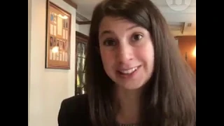 Dr Katie Bouman reacts to the M87 black hole image