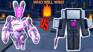 MECH TITAN BUNNY VS UPGRADED TITAN CINEMAMAN IN TOILET TOWER DEFENSE !