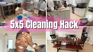 Speed Clean With Me || 5X5 Speed Cleaning Hack || Vlogmas Day 7