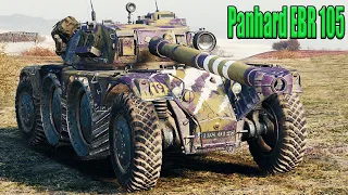 Аккуратная игра на Panhard EBR 105 карта Затерянный город, Колобанов, Рэдли.WoT 1.7.1. 2К VIDEO.