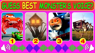 💥Guess Monster Voice 💥 McQueen Eater, Spider House Head, Spider Thomas, Megahorn Coffin Dance
