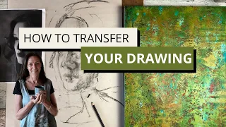 How to transfer a drawing onto your painting surface | Drawing #drawing #oilpainting #mixedmediaart