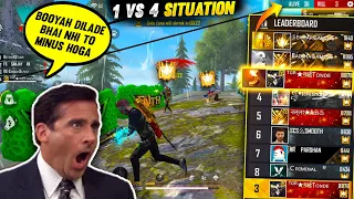 Solo Vs Squad Most Dangerous Situation in Grandmaster Pro Lobby & 2 Cheater Squad - Free Fire