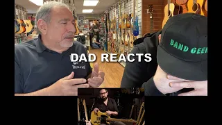 Dad Reacts To My Guitar Collection Video