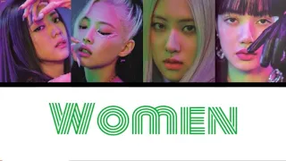 How would BLACKPINK sing-WOMAN #color coded #BLACPINK