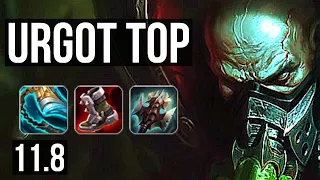 URGOT vs QIYANA (TOP) | Rank 6 Urgot, 67% winrate, 9/2/7, Legendary | BR Challenger | v11.8