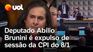 CPI do 8/1: Deputado Abílio Brunini é expulso por Maia após interromper fala de Duda Salabert
