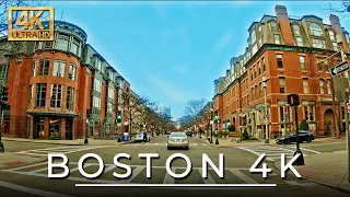 Boston - 4K Driving Tour (Binaural Audio)