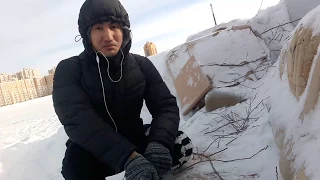 Прорубь в Астане. 12 февраля 2017 года.