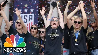 WATCH: Highlights From U.S. Women's World Cup Ticker-Tape Parade, Ceremony | NBC News