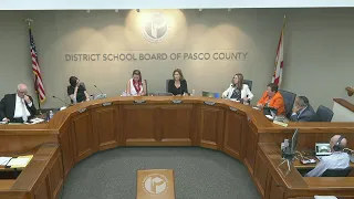 Pasco County School Board Meeting- September 11, 2023