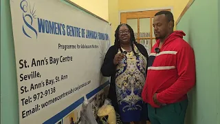 Colaz Smith tv donated food items to St. Ann's Bay Women Centre