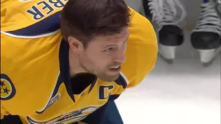 Shea Weber blasts 108.1Mph Slapshot - 2016 NHL Skills Competition