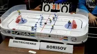 Table Hockey. Настольный хоккей. Moscow Open 13.  Dmitrichenko-Borisov. Semifinal. Game 5