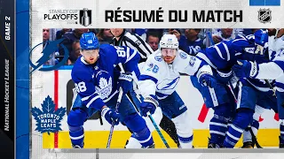 Faits saillants, match no 2 Lightning vs Maple Leafs