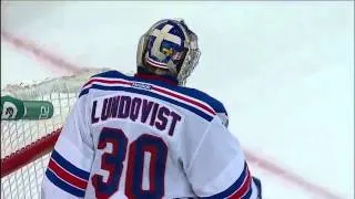 Henrik Lundqvist Denies Daniel Alfredsson 4/23/12 [Rangers At Senators]