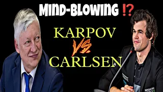 Mind-blowing match by Karpov or Carlsen?|World Blitz Championship