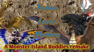 Monster Island Buddies remake - Rodan Loves Mothra