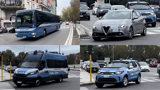 PRE DERBY LAZIO ROMA REPARTO MOBILE POLIZIA DI STATO IN EMERGENZA