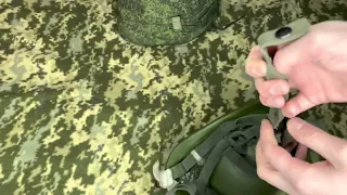 Трофейная каска 6Б47 +кавер Армии РФ
