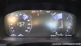2016 Volvo S90 D5 AWD 235 HP 0-100 km/h & 0-100 mph Acceleration