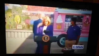 Joe BIDEN CHASES. iCE CREAM TRUCK