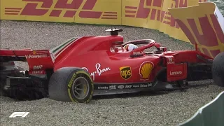 Vettel Crashes Out At Hockenheim | 2018 German Grand Prix