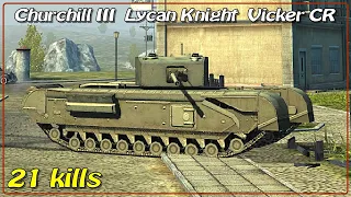 1v4 Churchill III • Lycan Knight • Vickers CR • WoT Blitz *SR