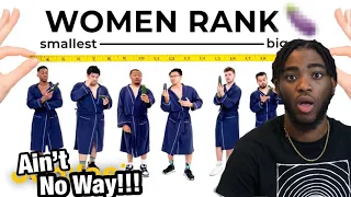 Women Rank Men By Size (Jubilee Video) | REACTION!!!