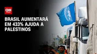 Brasil aumentará em 433% ajuda a palestinos | CNN PRIME TIME