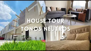 HOUSE TOUR con TONOS NEUTROS | casa con cofinavit 🏡