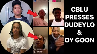 Cblu Presses Dudeylo & Oy Goon 🥷On Ig Live