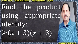 Find the product using appropriate identity: (𝑥+3)(𝑥+3)