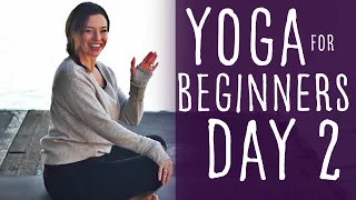 Yoga For Beginners 30 Day Challenge At Home (15 min) Day 2