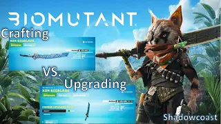 Difference between Crafting and Upgrading and how to do each in Biomutant!