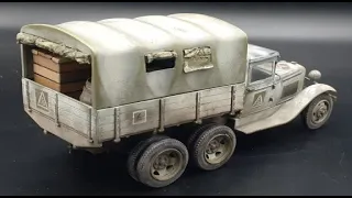 GAZ AAA 3-Axle Soviet Army Truck 1:35 Scale Zvezda #3547  -Model Kit Build & Review