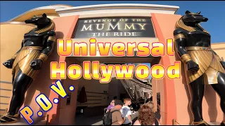 Revenge Of The Mummy Universal Studios best rides Hollywood POV Front & Back Row