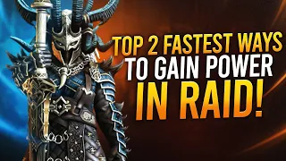 The TWO fastest ways to gain MORE POWER in RAID Shadow Legends
