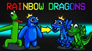 Turning the Rainbow Friends into DRAGONS in Among Us!