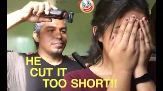 I let my dad cut my hair....😭 (must watch) | Kristyy Lopez