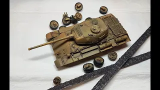 Т-44 из картона (покраска 2). 1/72