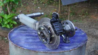 How to Make 2WD Motorcycle rear Swingarm | Chain drive swingarm for buggy, ATV,UTV