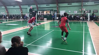Trying out U17 badminton at Aros Junior Cup 2019