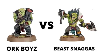 Boyz vs Beast Snagga Boyz - WHICH IS BETTER? Orks Unit Comparison