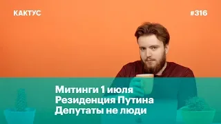 Митинги 1 июля, резиденция Путина, а депутаты не люди