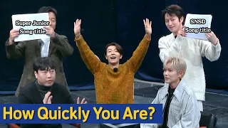 [Knowing Bros] Tell me a SNSD song in 3 seconds?! "Speed Quiz🙅‍♂️🙆‍♂️" with SUPER JUNIOR