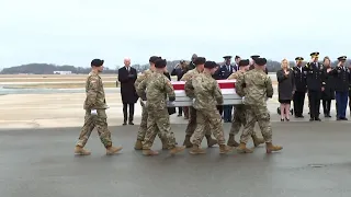 Biden Attends Return of Three US Soldiers Killed in Jordan  | VOA News